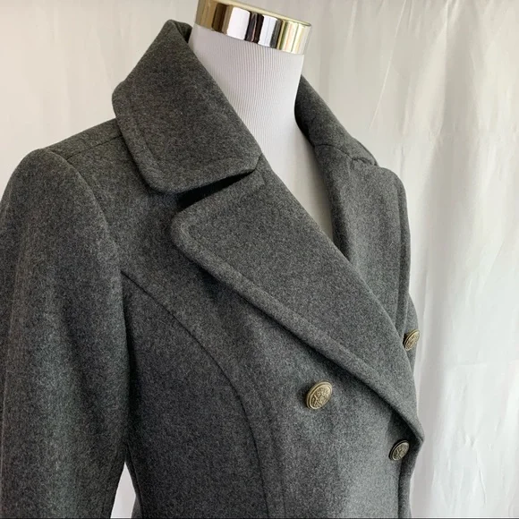 NWOT! Banana Republic Wool Sturdy Gray Jacket - Picture 6 of 10